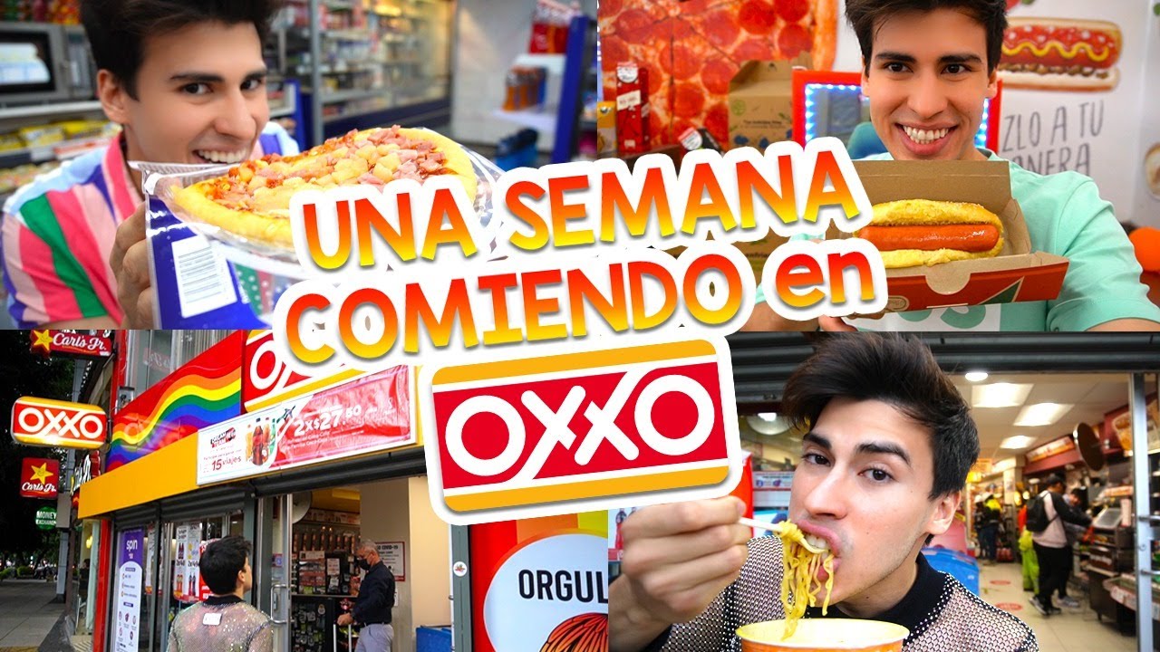COMIENDO en el OXXO POR UNA SEMANA🌭  / LA DIVAZA