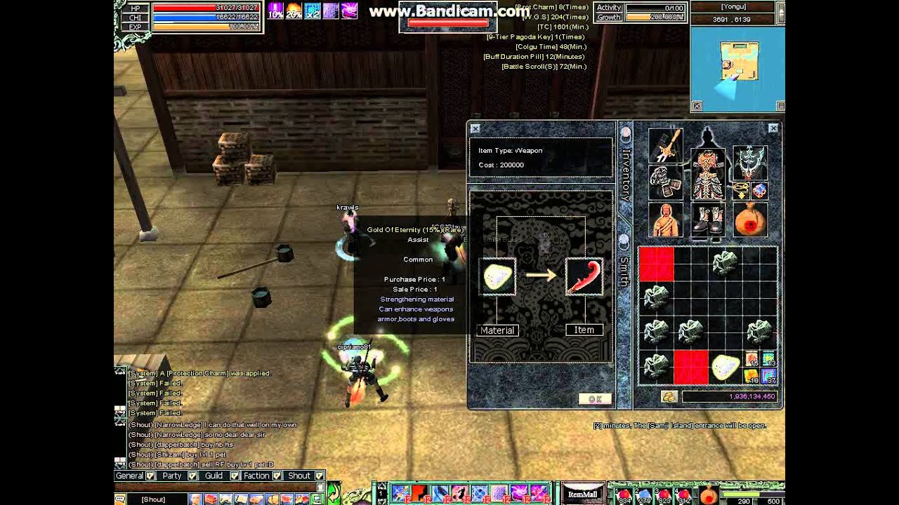 Enchanting Elite Spear to 120% (Attempts)