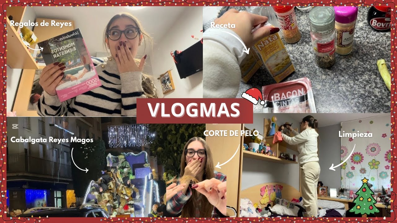 VLOGMAS🎄|DÍA de REYES👑+ Me CORTO el PELO!!✂️ + HAUL REGALOS🎁