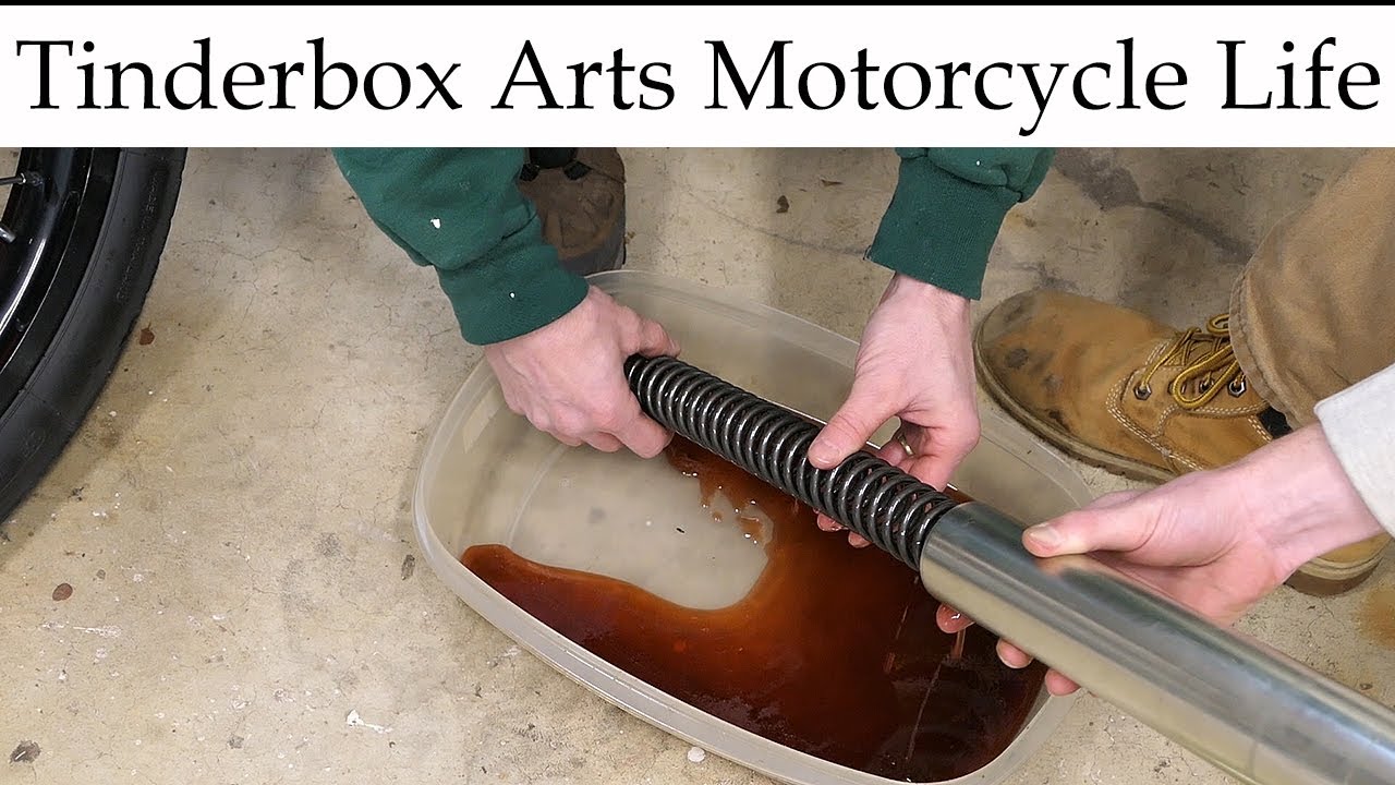 Triumph Tiger 800XC Fork Oil Change