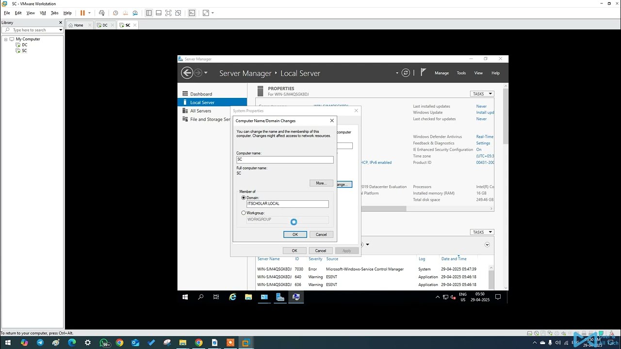 How to Join a Windows Server/Client VM to a Domain Controller (Step-by-Step) | Part 2