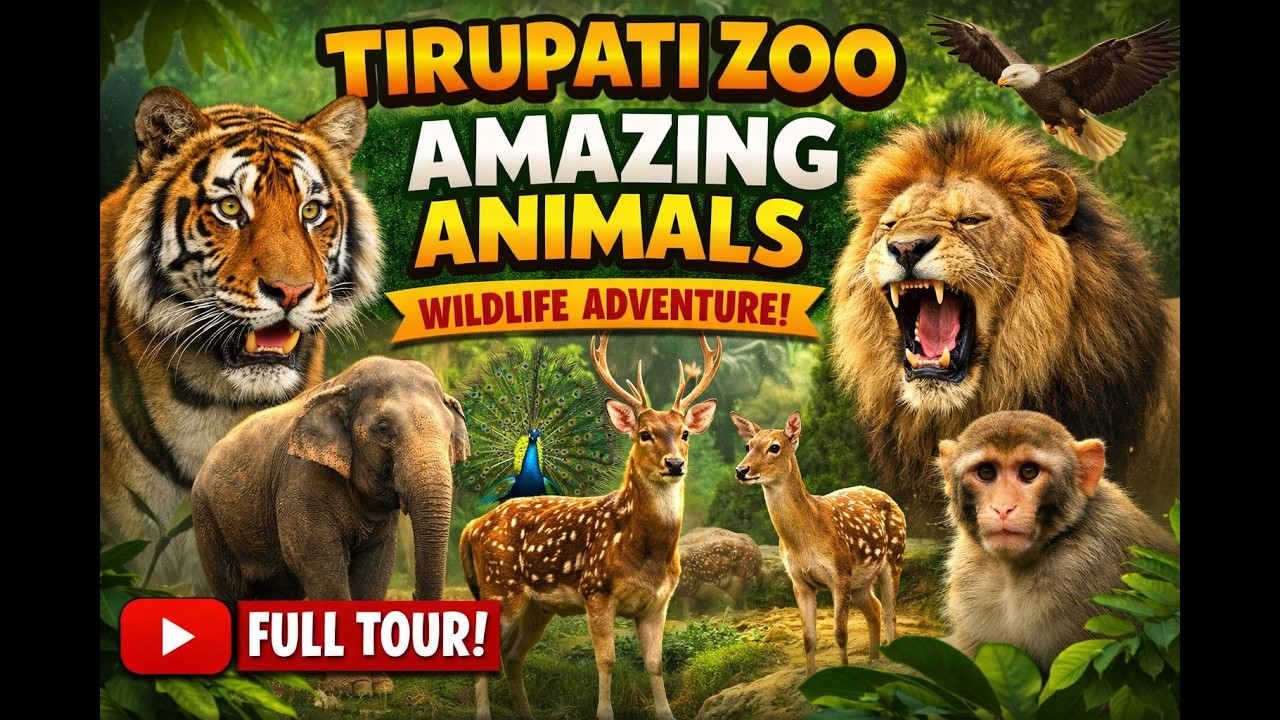 ““Tirupati Zoo Full Tour | Amazing Animals at Tirupati Zoological Park | Wildlife Vlog”
