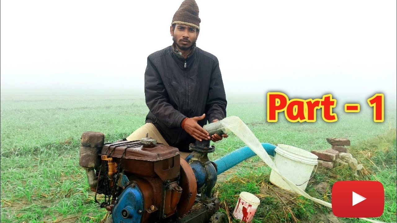 गेहूं की फसल में पानी चलाया Gehun Ke Khet Mein Pani Chalaya🌾💧