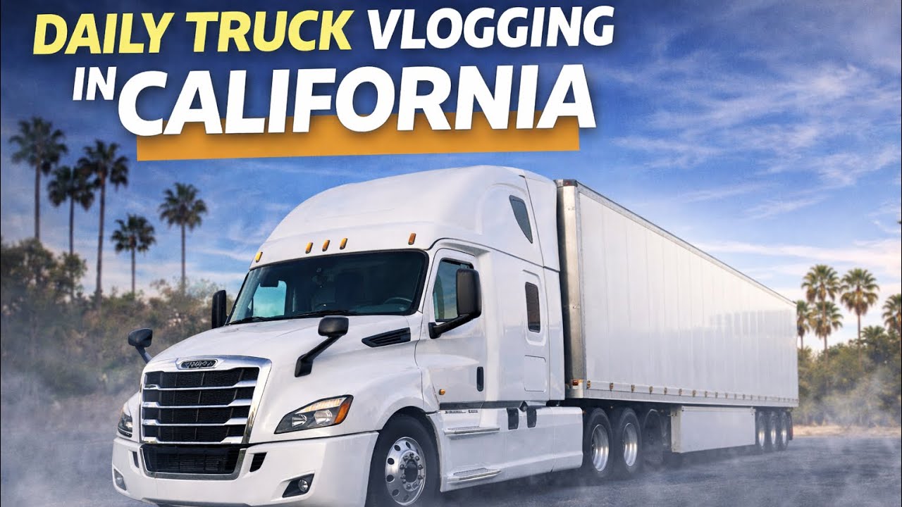 Truck vlogs day 25 in California (Aj ta sirrr te saat lag jani c ) 