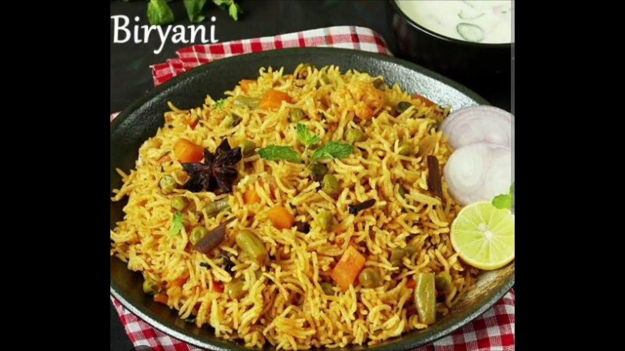 Easy vegetable briyani recipe 