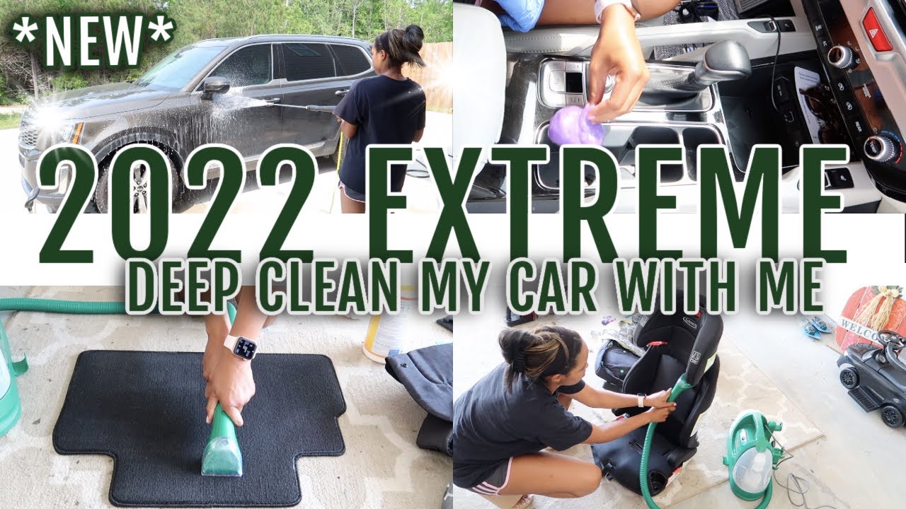 *NEW* EXTREME CLEANING MOTIVATION | DEEP CLEAN MY CAR WITH ME | DEEP CLEANING | HUGE MESS|Karmen Kay