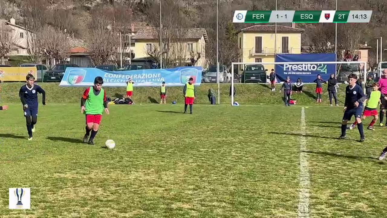 Diretta Trofeo Cascia Cup 2026 - Categoria 2013: Ferratella Blu vs Esquilino Rossa.