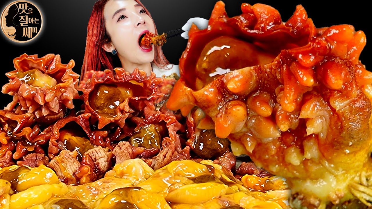 [Mukbang]🌸봄제철 통영 깐멍게 & 꽃멍게 먹방!😋향긋한 멍게~🌊Flower Sea Squirt Special Sea Food SPOON WORM ASMR | 쎄미