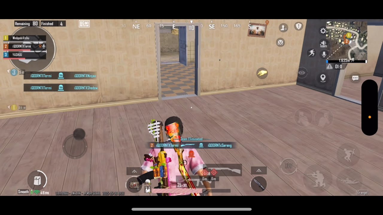 1 Vs 4 RNTX,TR and others🔥| Grind for BMPS❤️‍🔥| iQOORNTXTERMI🥷|