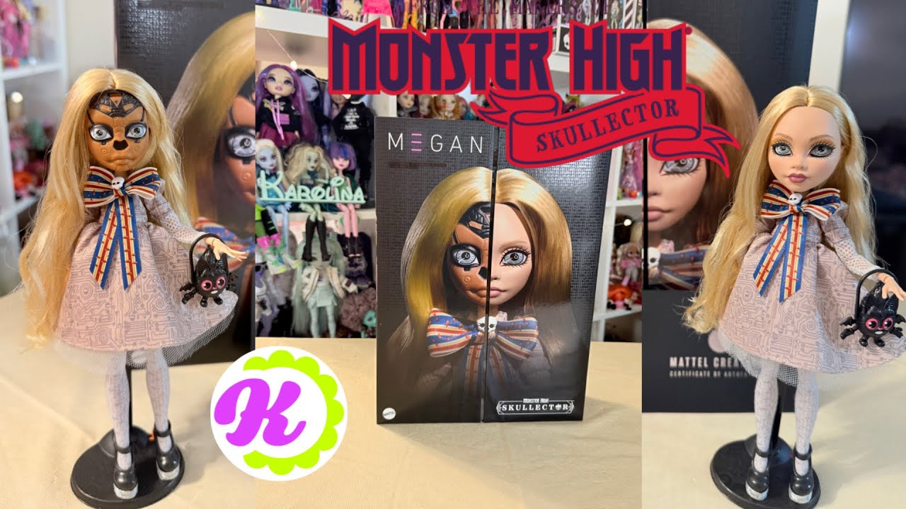  Monster High Skullector M3GAN Doll | Обзор на Megan 2:0 Кукла Меган Монстер Хай | РОБОТ меняет лицо