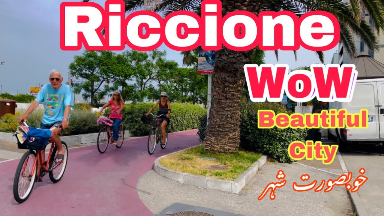 Riccione, Italy (4K) walking Tour Around the city #travel #trip #italy #tour #riccione #4k#vlog