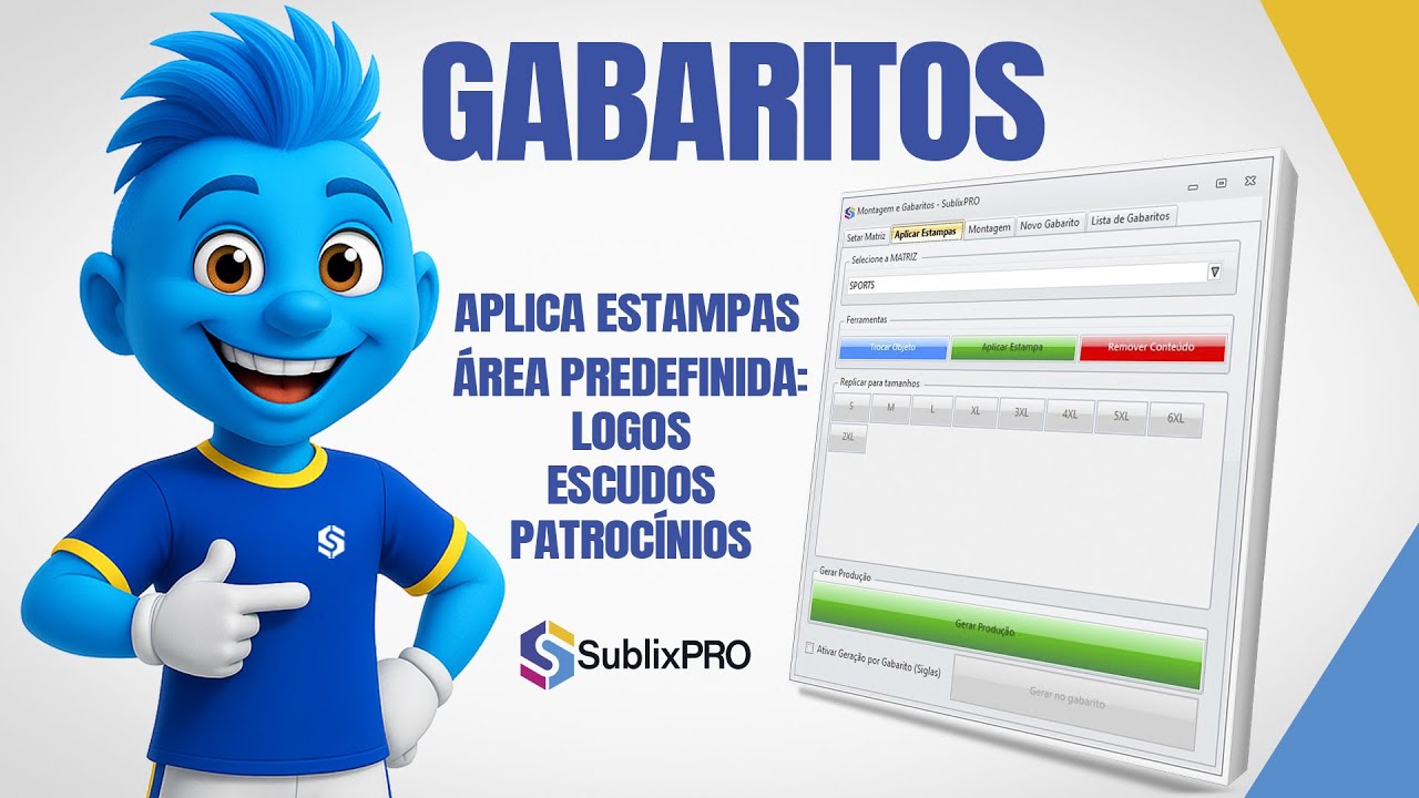 CorelDRAW - Módulo MONTAGEM E GABARITOS do SublixPRO