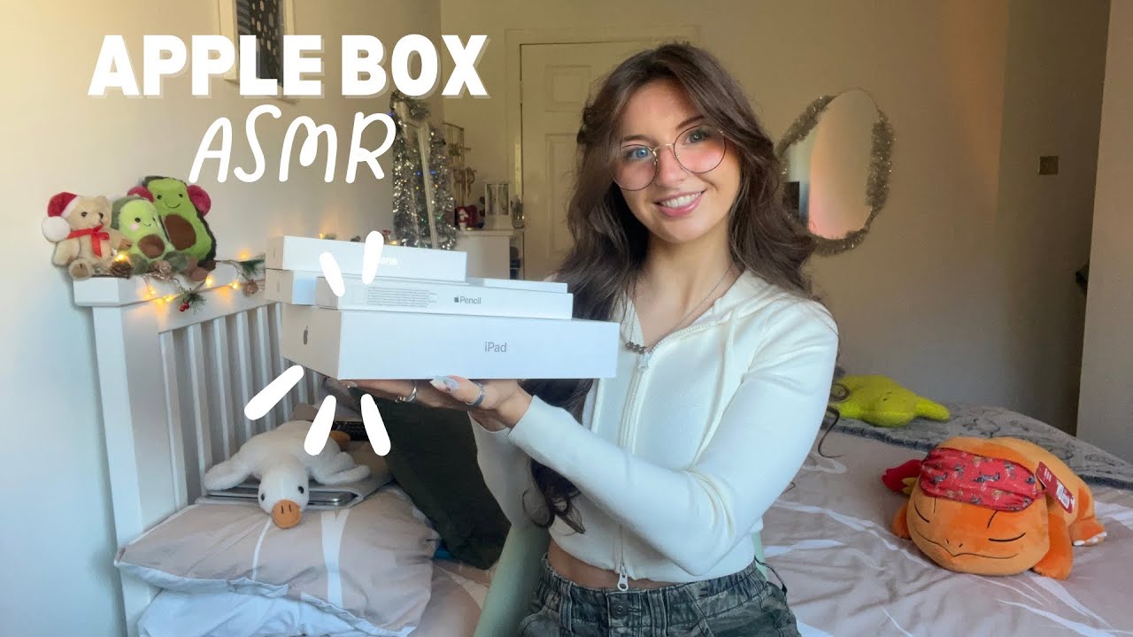 ASMR Apple box tapping🎧
