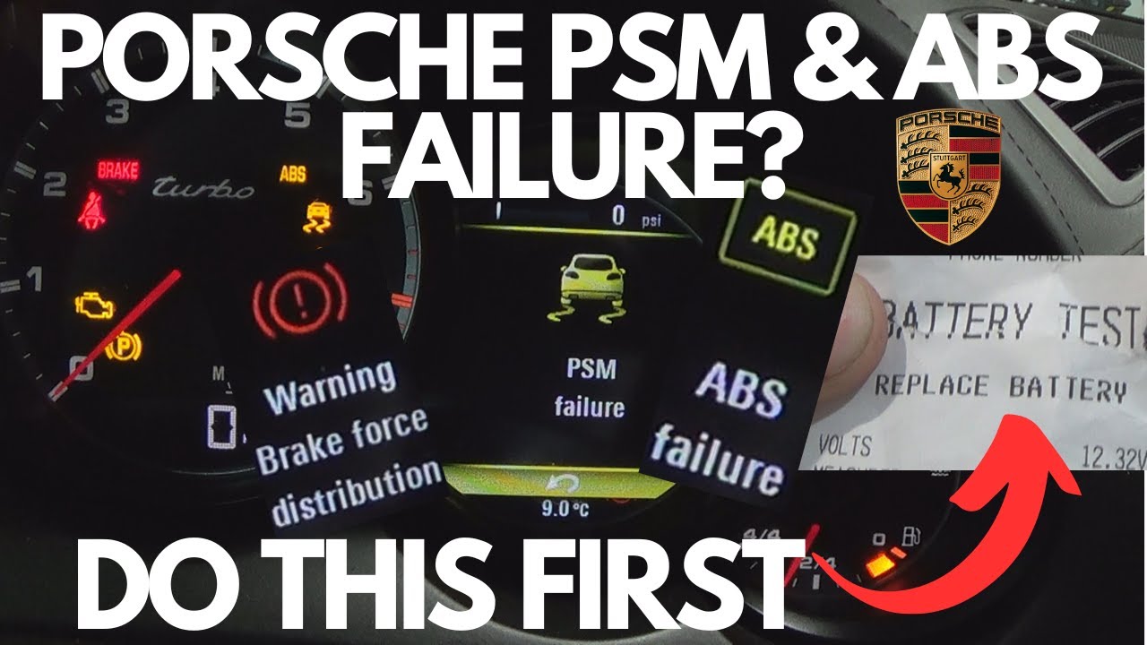 Устранение неисправностей систем PSM и ABS Porsche Cayenne