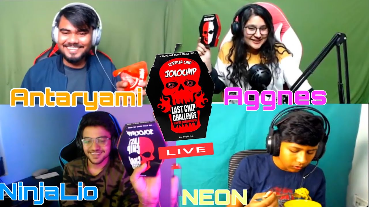 JOLO CHIP Challenge on LIVE stream with @AntaryamiGaming @AggnesGaming @neongaming8065