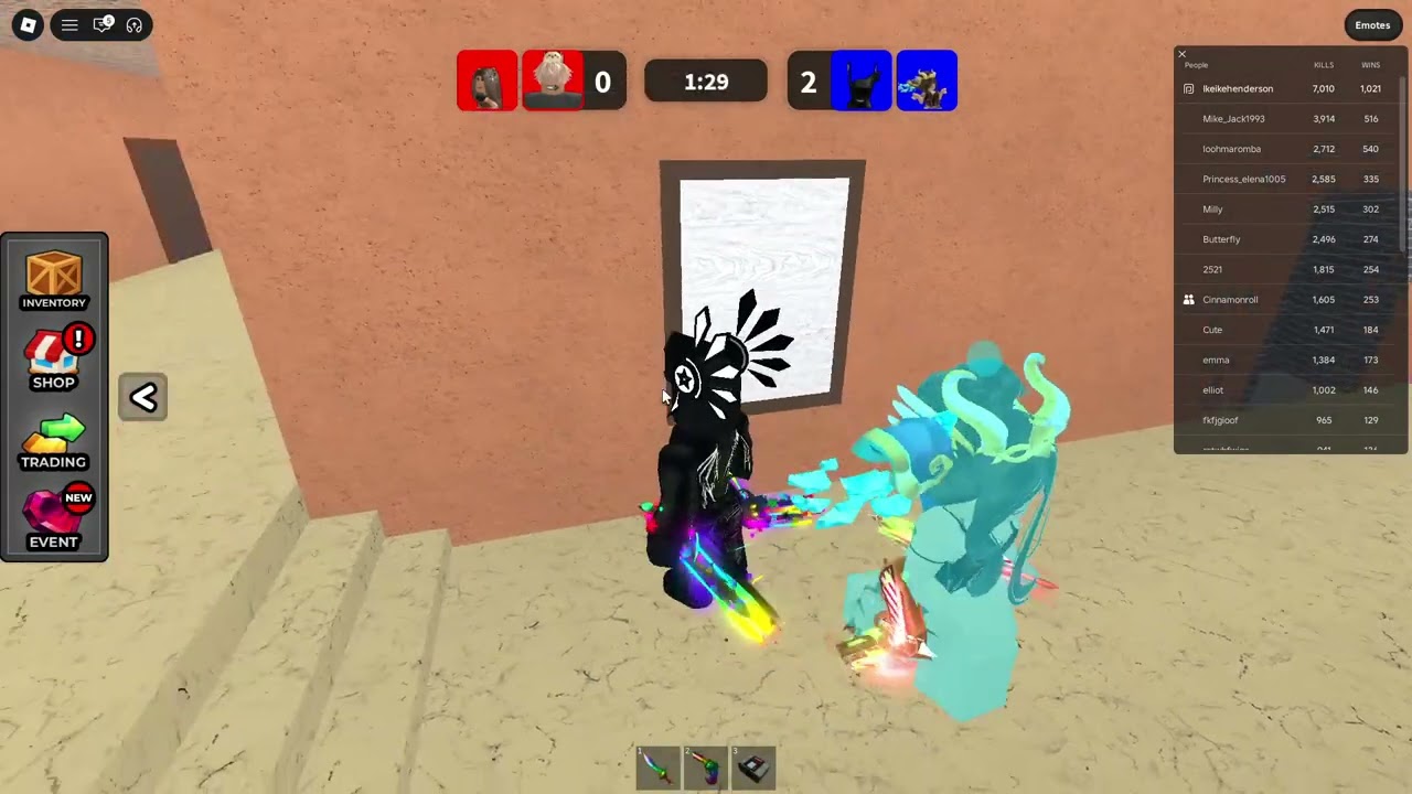 knife vs gun duels