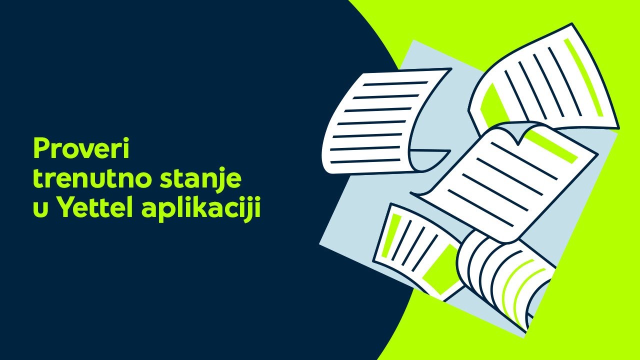 Proveri trenutno stanje u Yettel aplikaciji