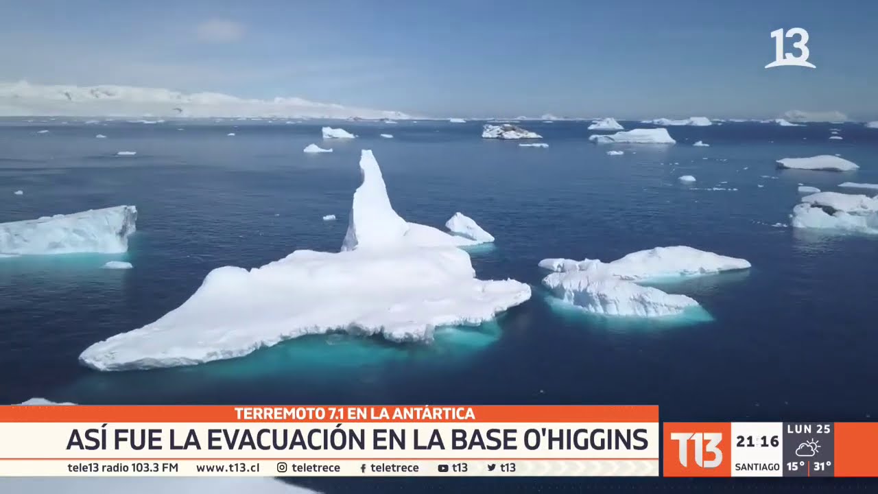 Así fue la evacuación en la Base O'Higgins tras sismo 7.1 en la Antártica
