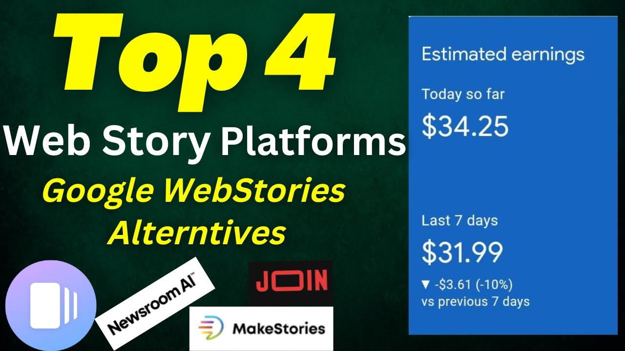 4 Best Tools To Create Web Stories | Makestories Alternative platforms | Traffic Guru