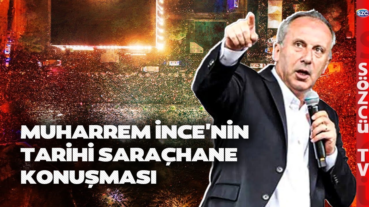 Muharrem İnce Saraçhane'de Fırtına Gibi Esti Ekrem İmamoğlu'na Tam Destek! Erdoğan'a Ateş Püskürdü!