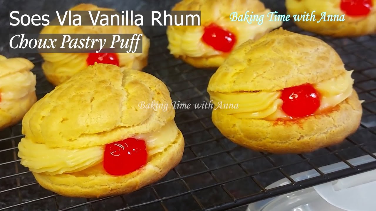 SOES ISI VLA CUSTARD, ANTI KEMPES ANTI GAGAL | Choux Pastry made easy, Cream Puff Recipe