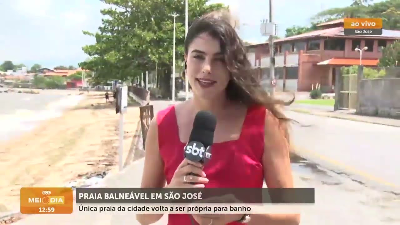 Praia de São José volta a ser própria para banho | Cotidiano | SCC Meio-Dia