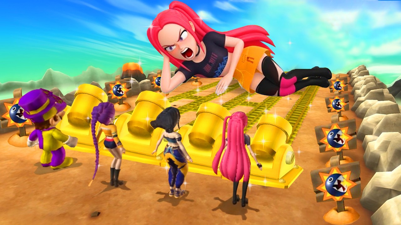 Mario Party 9 Minigames - Mario Crazy Cap Vs Rumi Vs Zoey Vs Mira (Master CPU)