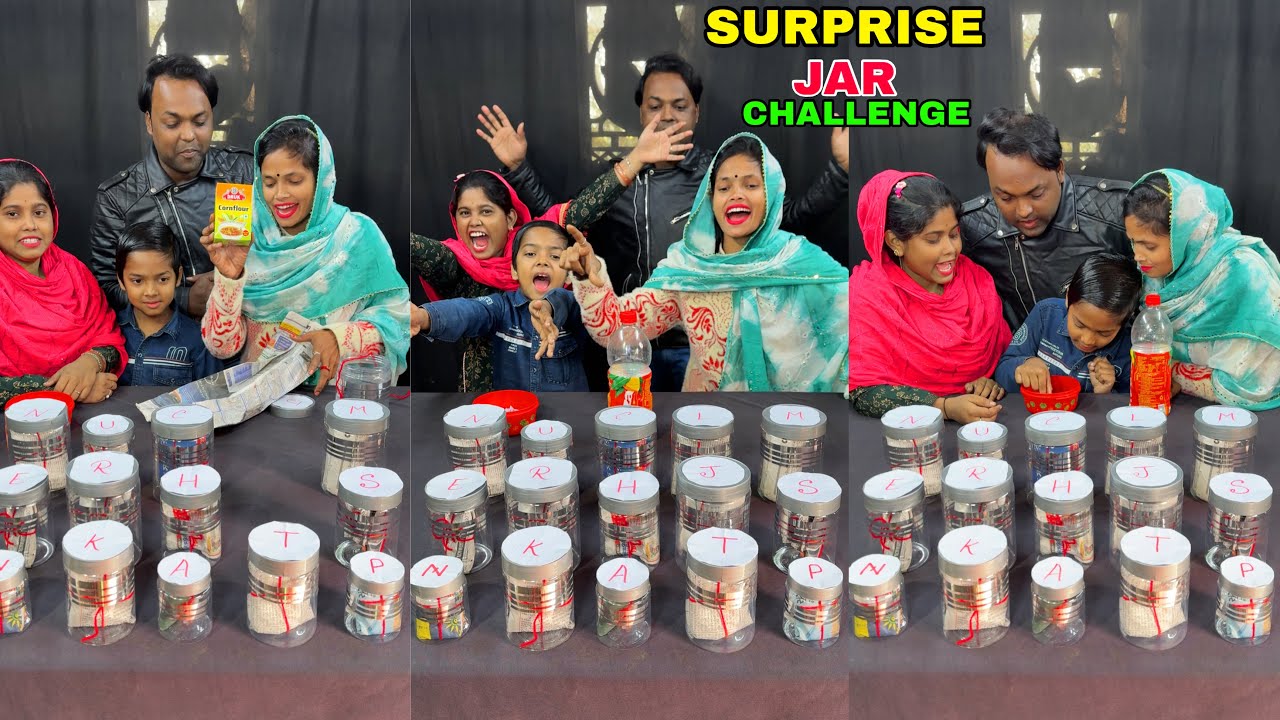 Surprise Jar Lucky Token Funny Game Challenge With Family #challenge #funny #masala