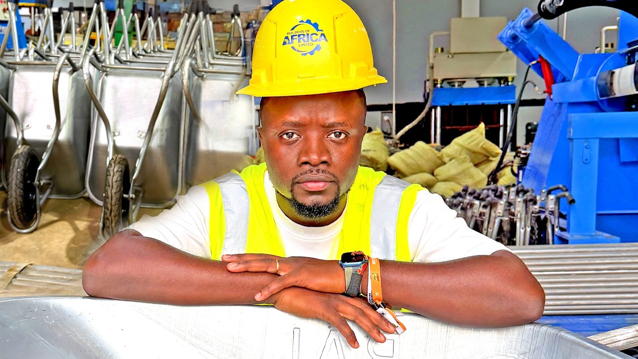 How WheelBarrows are Made in Ghana; Builders of Africa Factory Tour