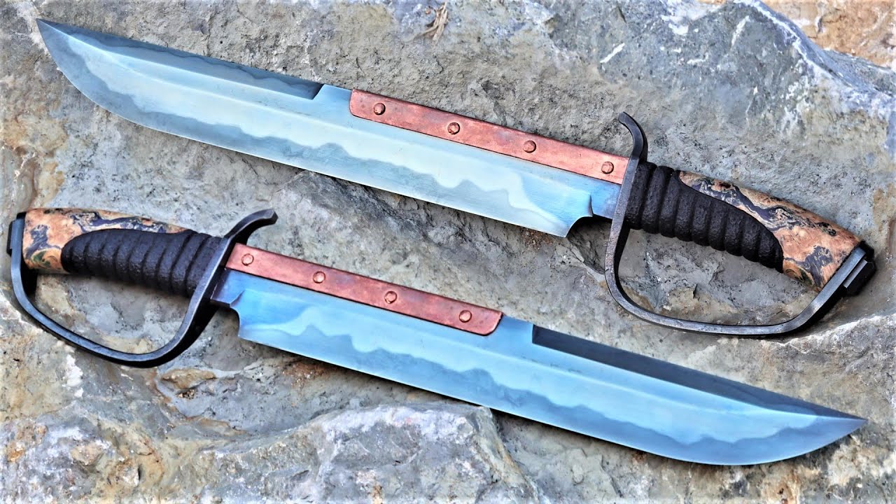 Нож Copper Back Trench — испытание Bowie — сборка ножа Bowie