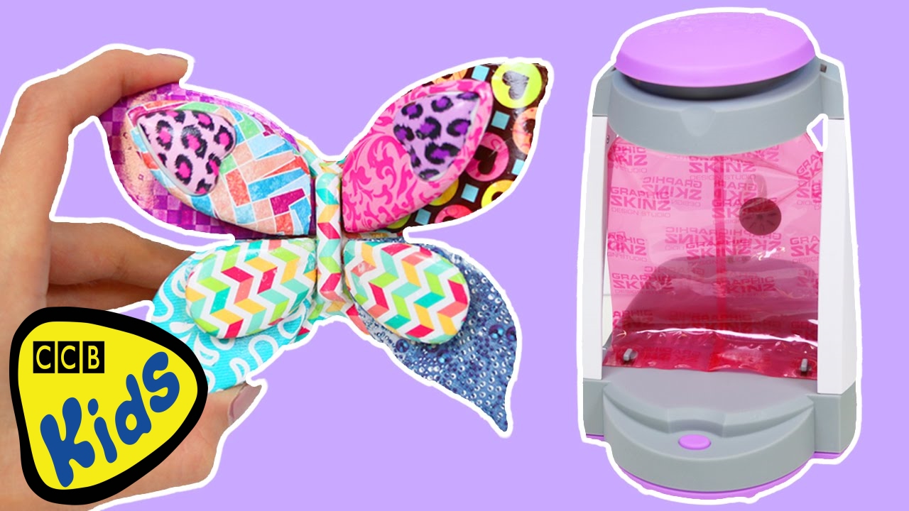 Graphic Design Studio Skinz Playset Diversão e DIY fácil Decor 3D borboleta e figuras de animais!