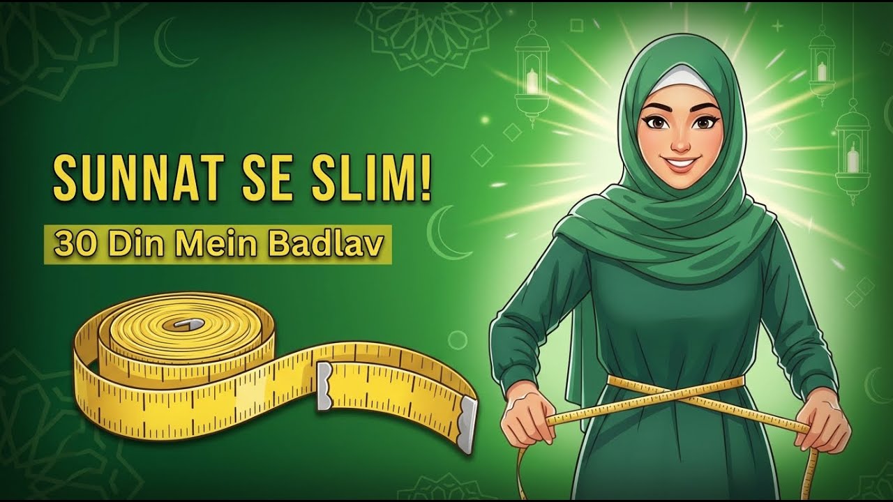 Sunnat Se Weight Loss | Hijabi Girl Islamic Story | 30 Days Transformation | Prophet ﷺ Lifestyle