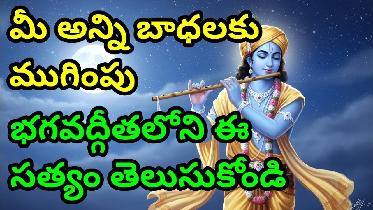మీ అన్ని బాధలకు ముగింపు, భగవద్గీతలోని ఈ సత్యం తెలుసుకోండి gita in telugu | krishna quotes