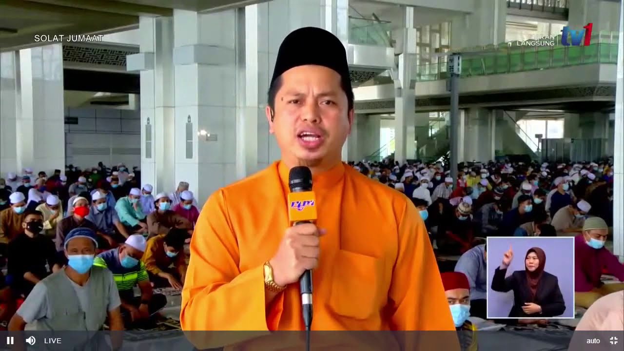 Siaran Langsung Solat Jumaat Edisi: 1 Januari 2021