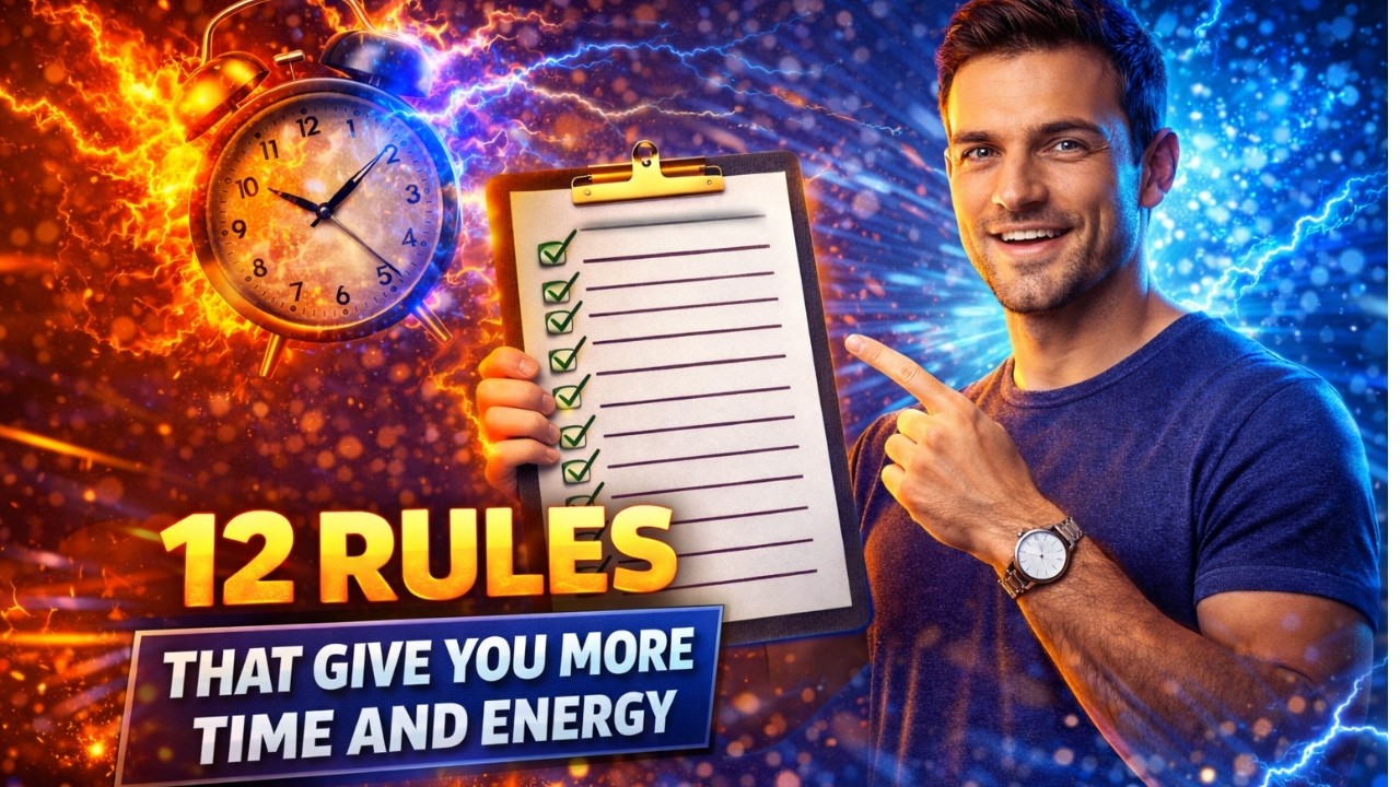 12 Rules That Give You More Time and Energy #focusonyourself
