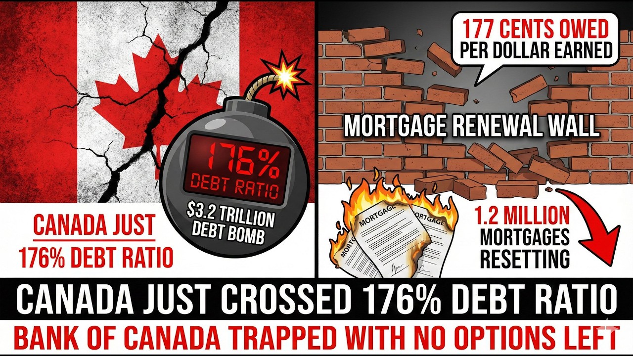 Canadian Banks Hiding 176% Debt Crisis as 1.2 Million Homeowners Face Payment Shock