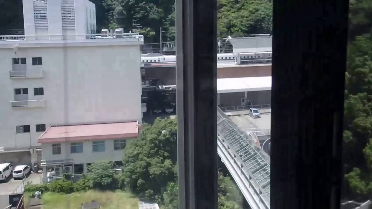 ANAクラウンプラザホテル神戸の北シースルーエレベーター（三菱製）