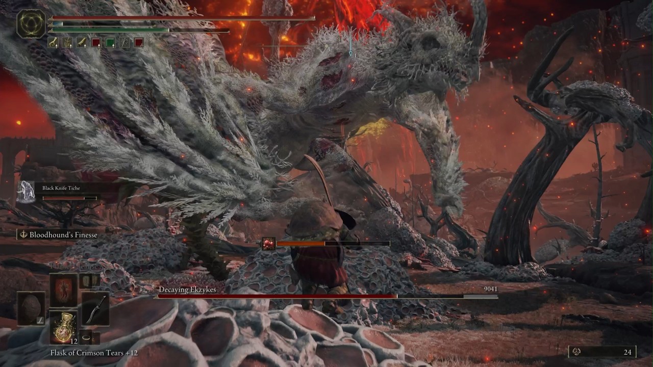 Elden Ring Bossfight Decaying Ekzykes melee NG+5