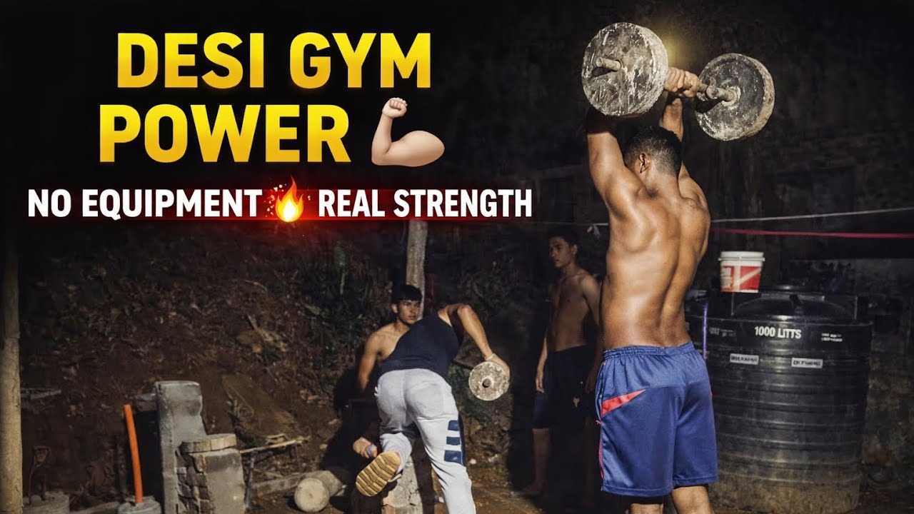 Desi gym power | no equipment 🔥 real strength Full body workout video | discipline 📈 life 💪💪💪 | 