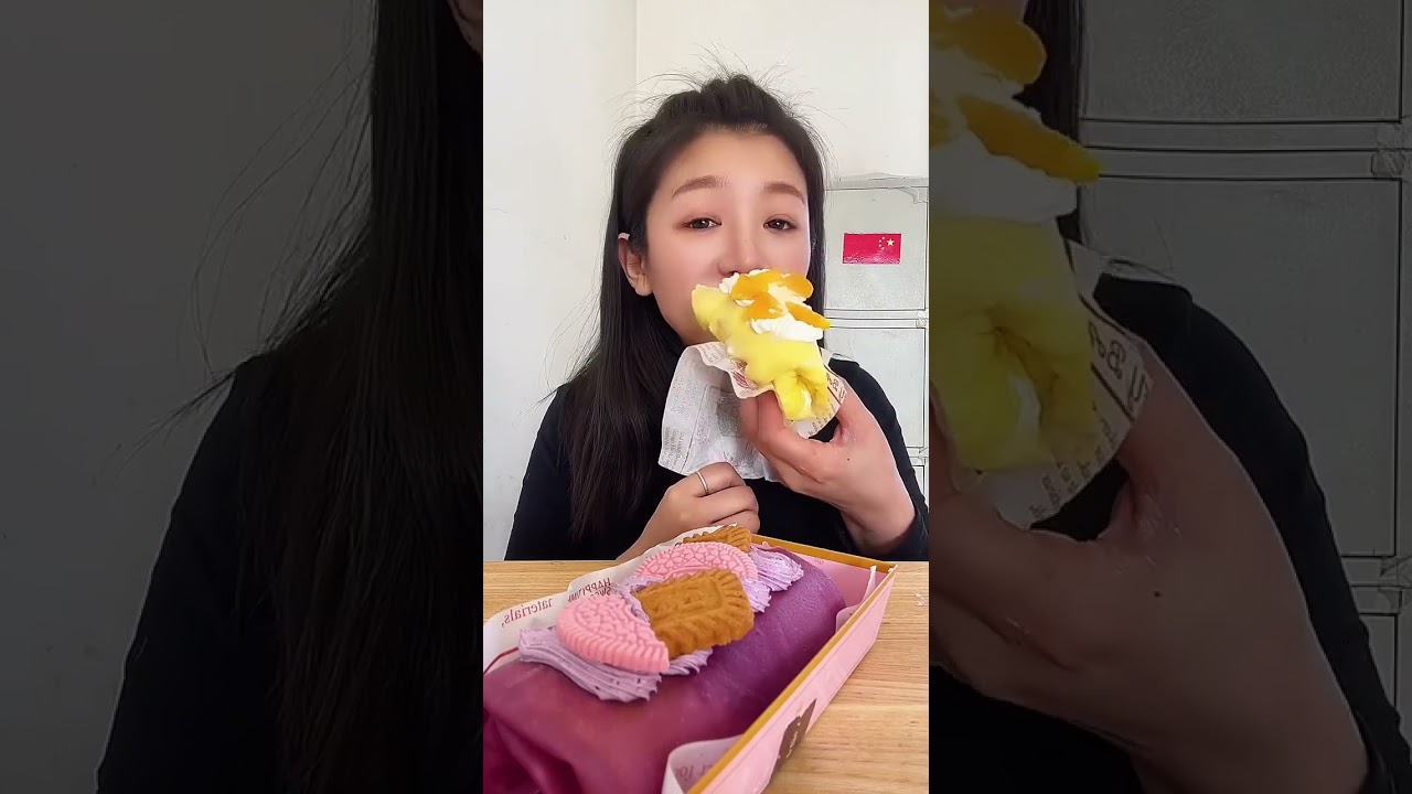 mukbang fruit roll 