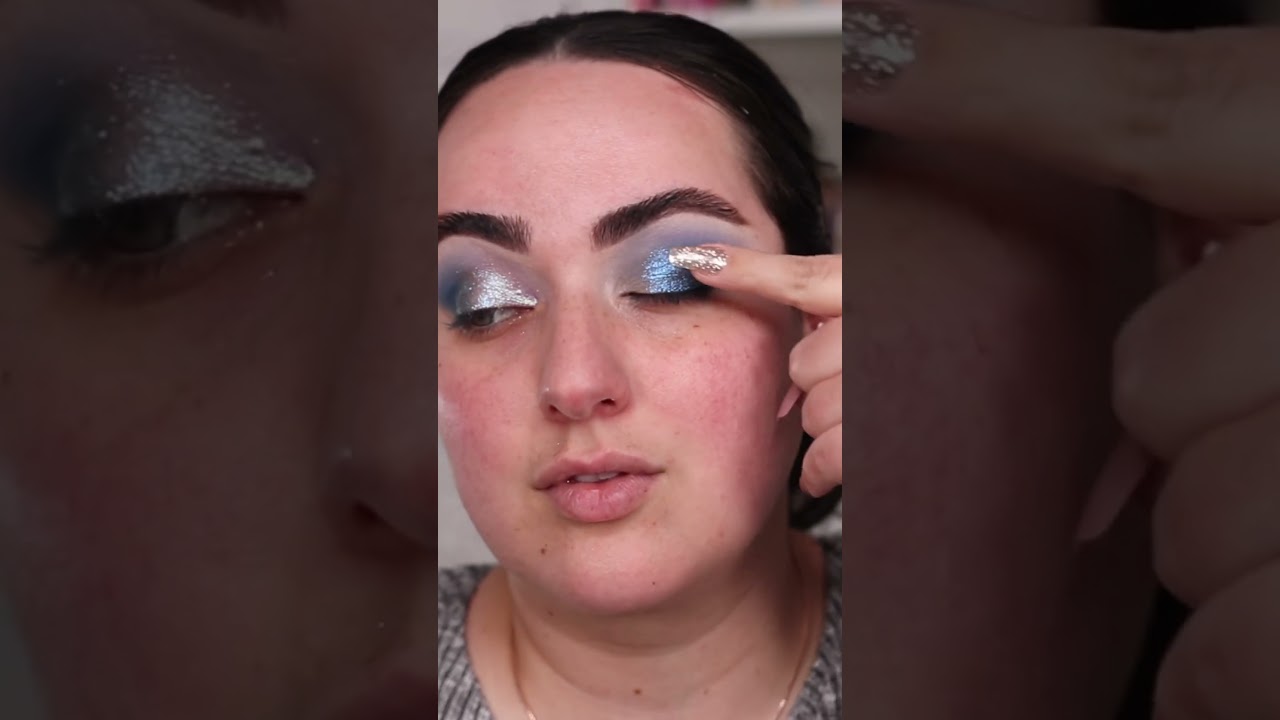 Were you expecting THAT Much Shine? #newmakeup #shorts #indiemakeup #makeup #makeupshorts #eyelook