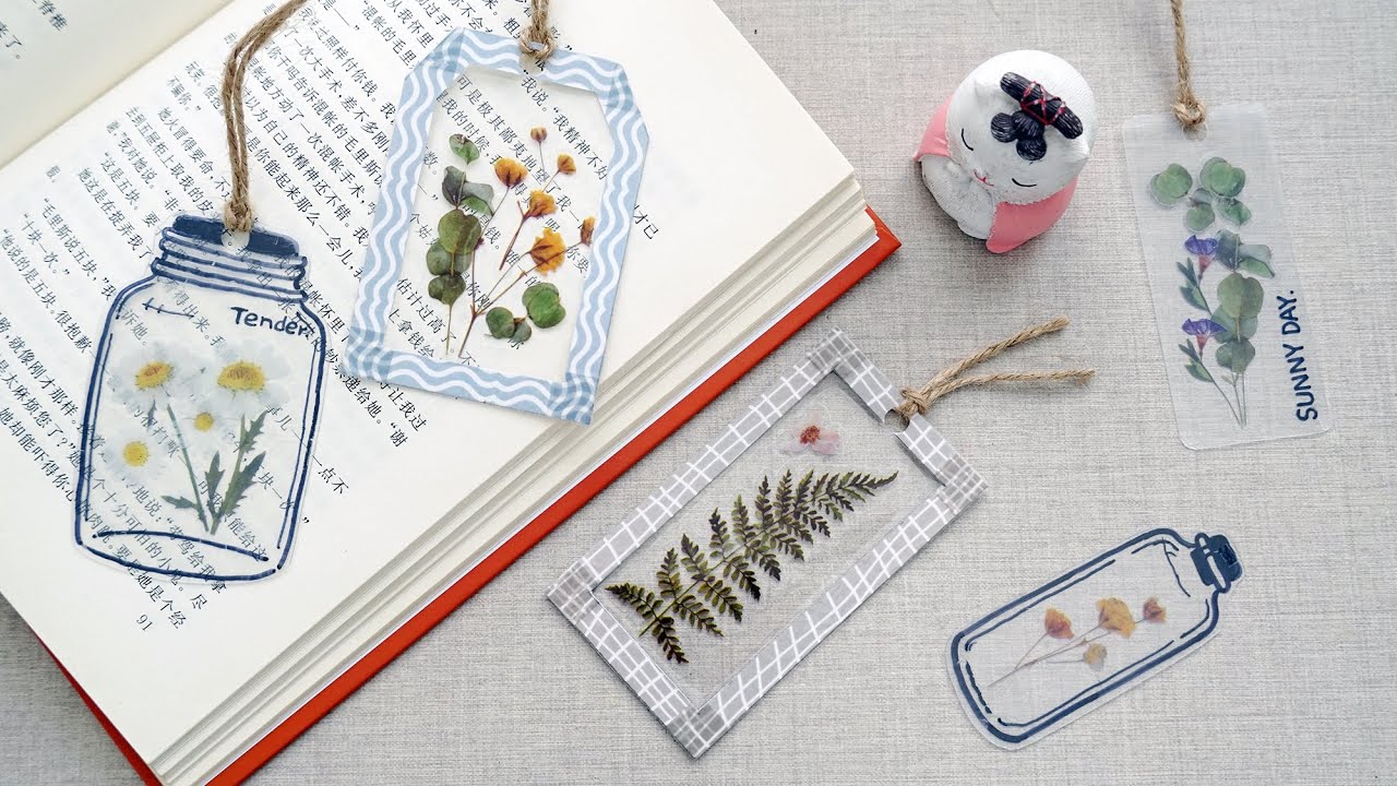简单好看的小清新书签，一次学会两种做法，手残党也能学会！【怼怼爱手工】