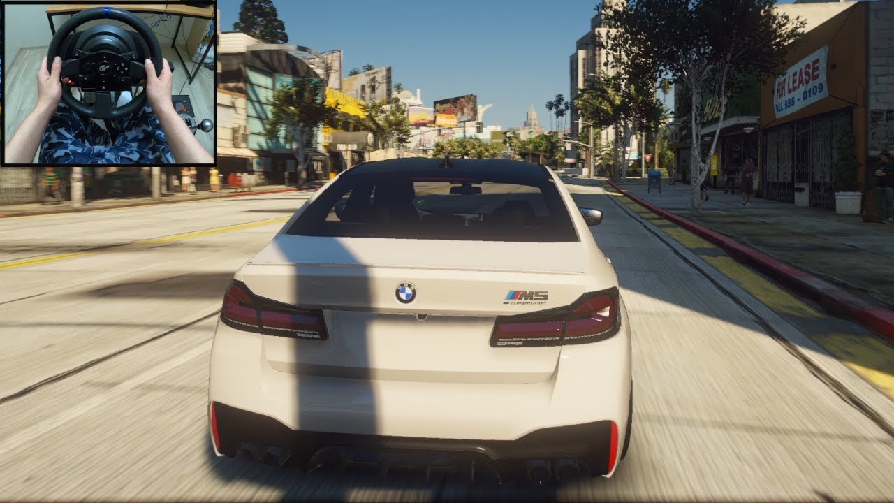 BMW M5 2021 - GTA 5 | NaturalVision Evolved | Thrustmaster T300RS GT gameplay