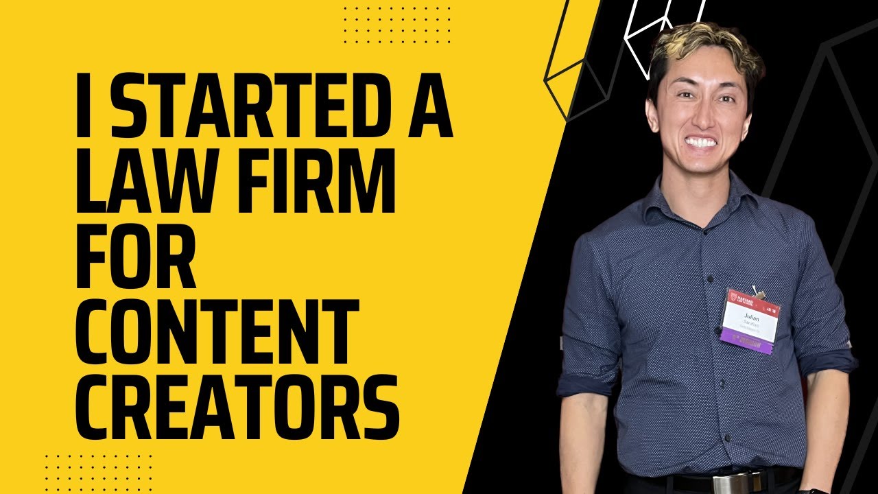 I launched a law firm for content creators.