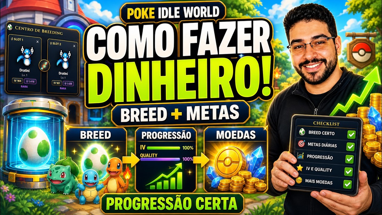 Poke Idle - HOW TO Make MONEY? BREED / EVENTS / GOALS! DON'T MESS UP the FARM or PROGRESSION!