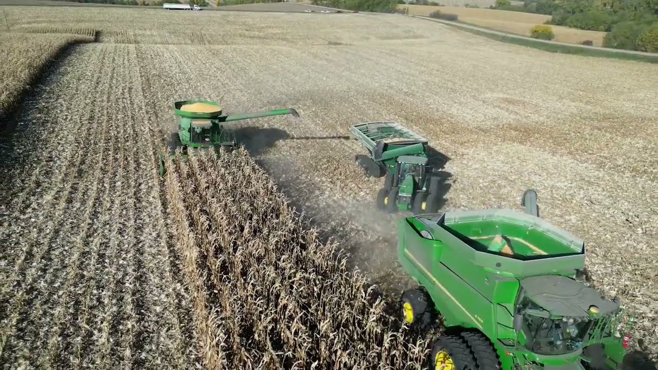 Nebraska Corn Harvest 2023 #farming #nebraska #midwest #agriculture #drone #epic #legend