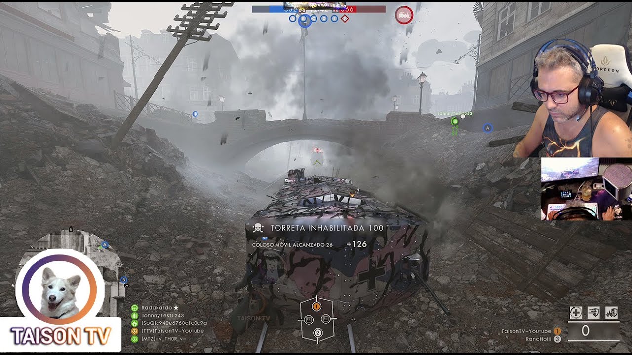 Mi Tanque Chamond vs Su Tren Blindado Battlefield 1