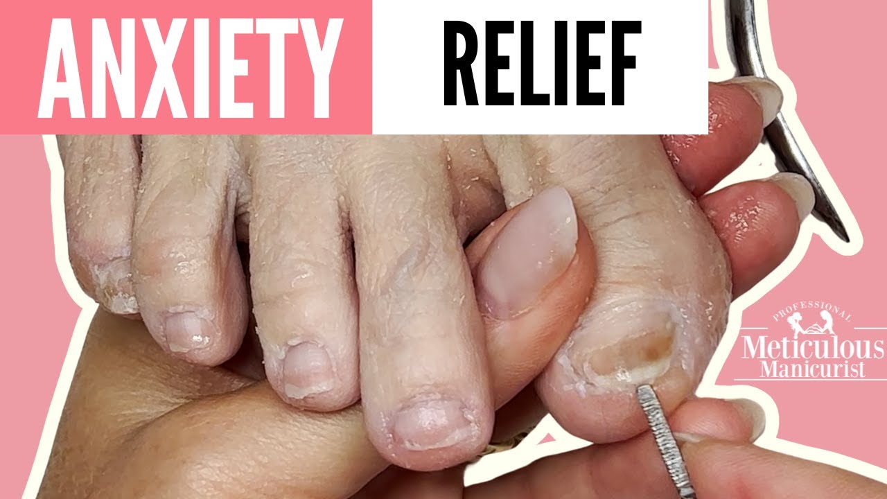 Soothing Nail Cleaning | Anxiety Relief Pedicure with No Talking