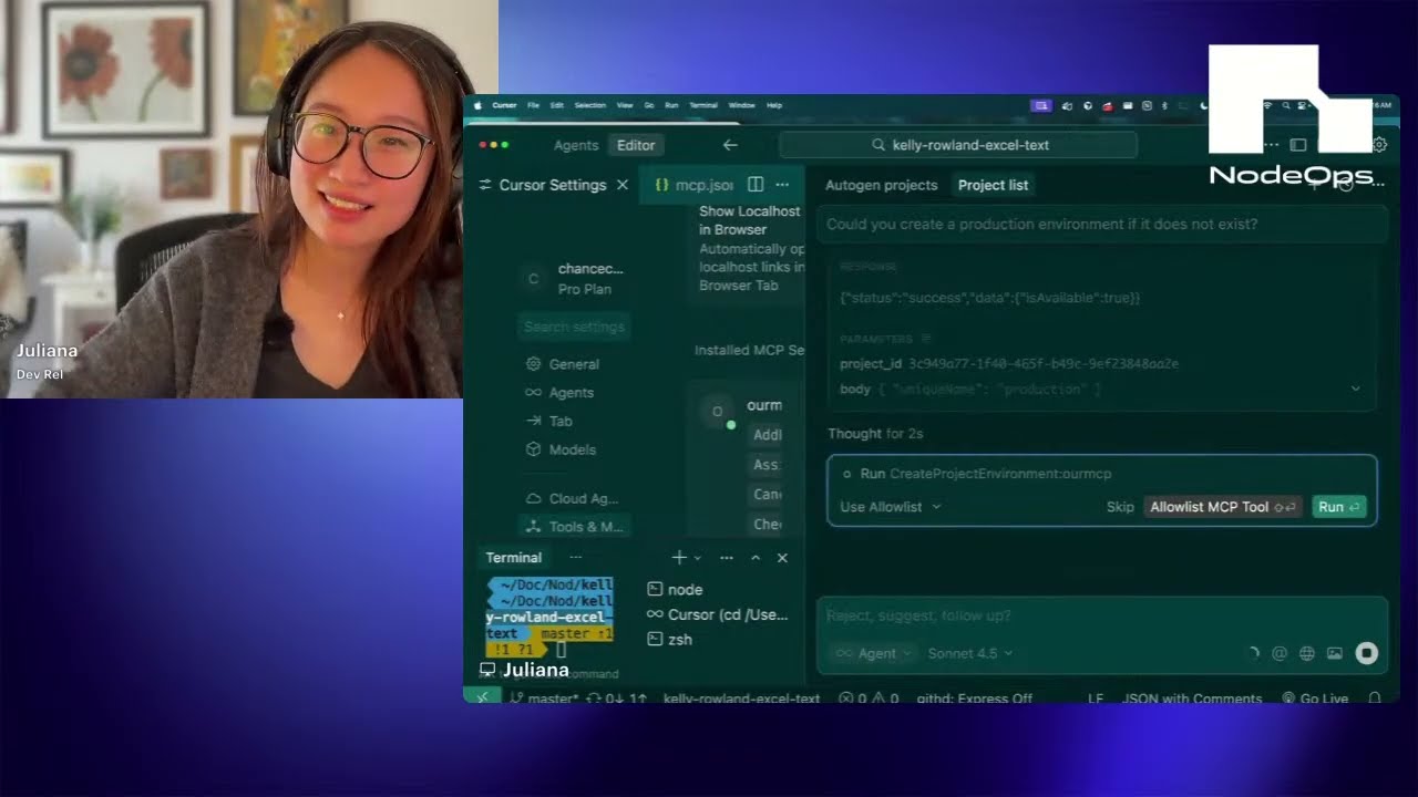 From Prompt to Running Service in Cursor