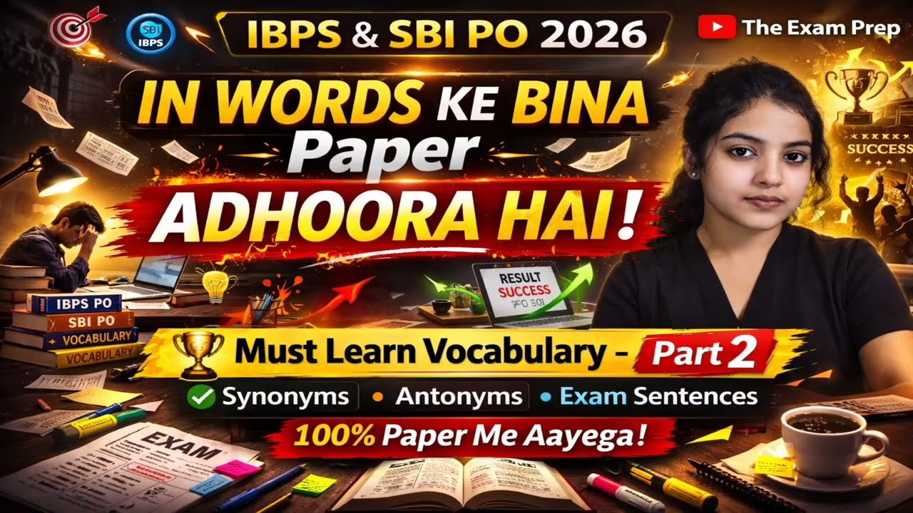 IBPS & SBI PO 2026: In Words ke bina Paper adhoora hai!